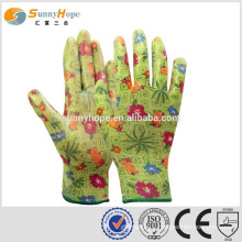 sunnyhope wholesale Nitrile Coated Gloves knit with pattern